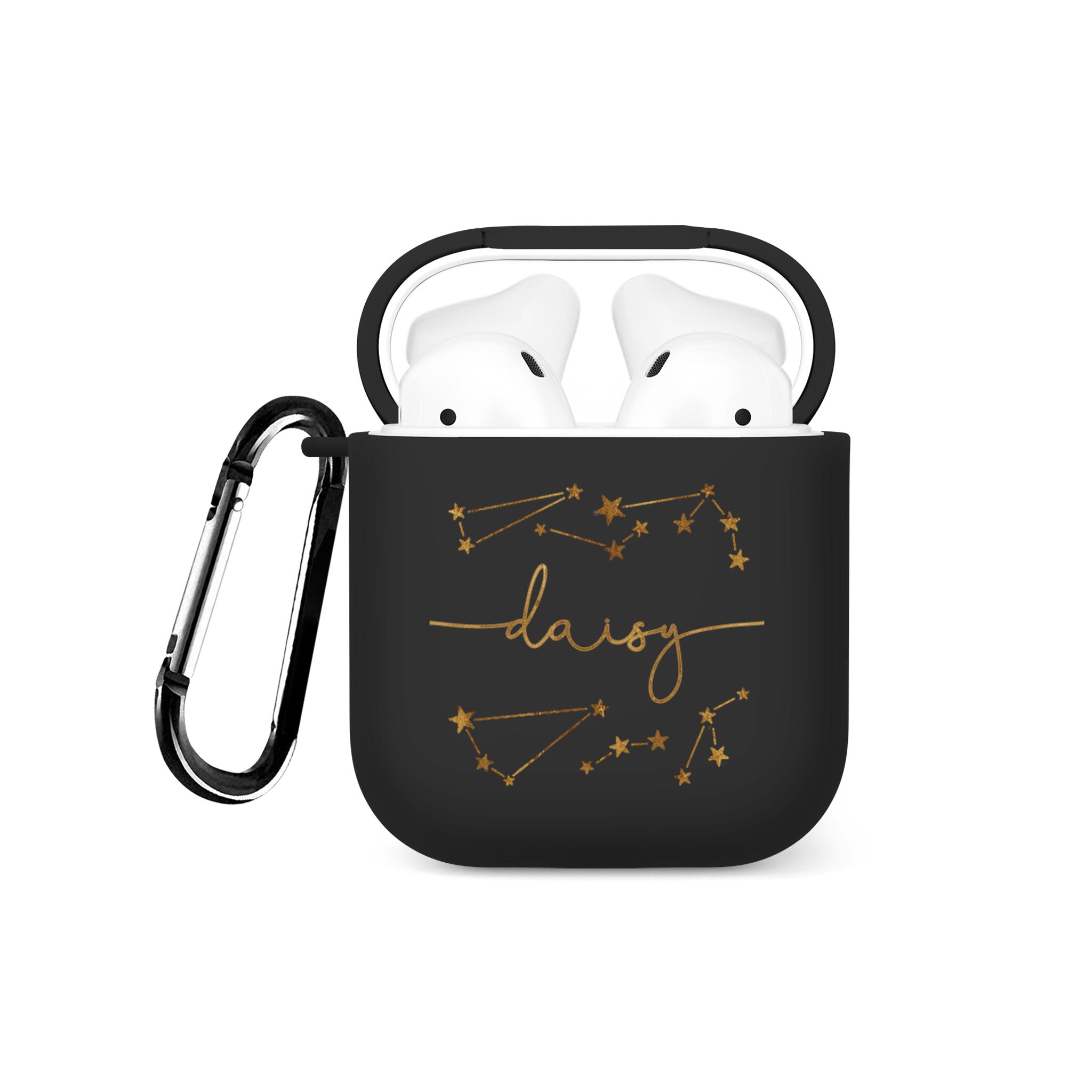 Personalised Soft AirPods Case Cover Custom Name Stars Space Constellations