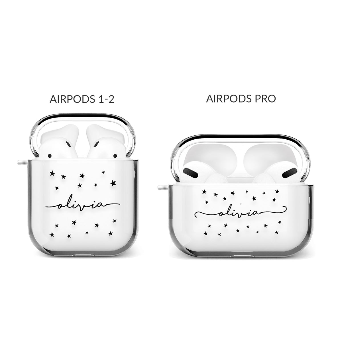 Personalised Airpods Case Custom Name Stars