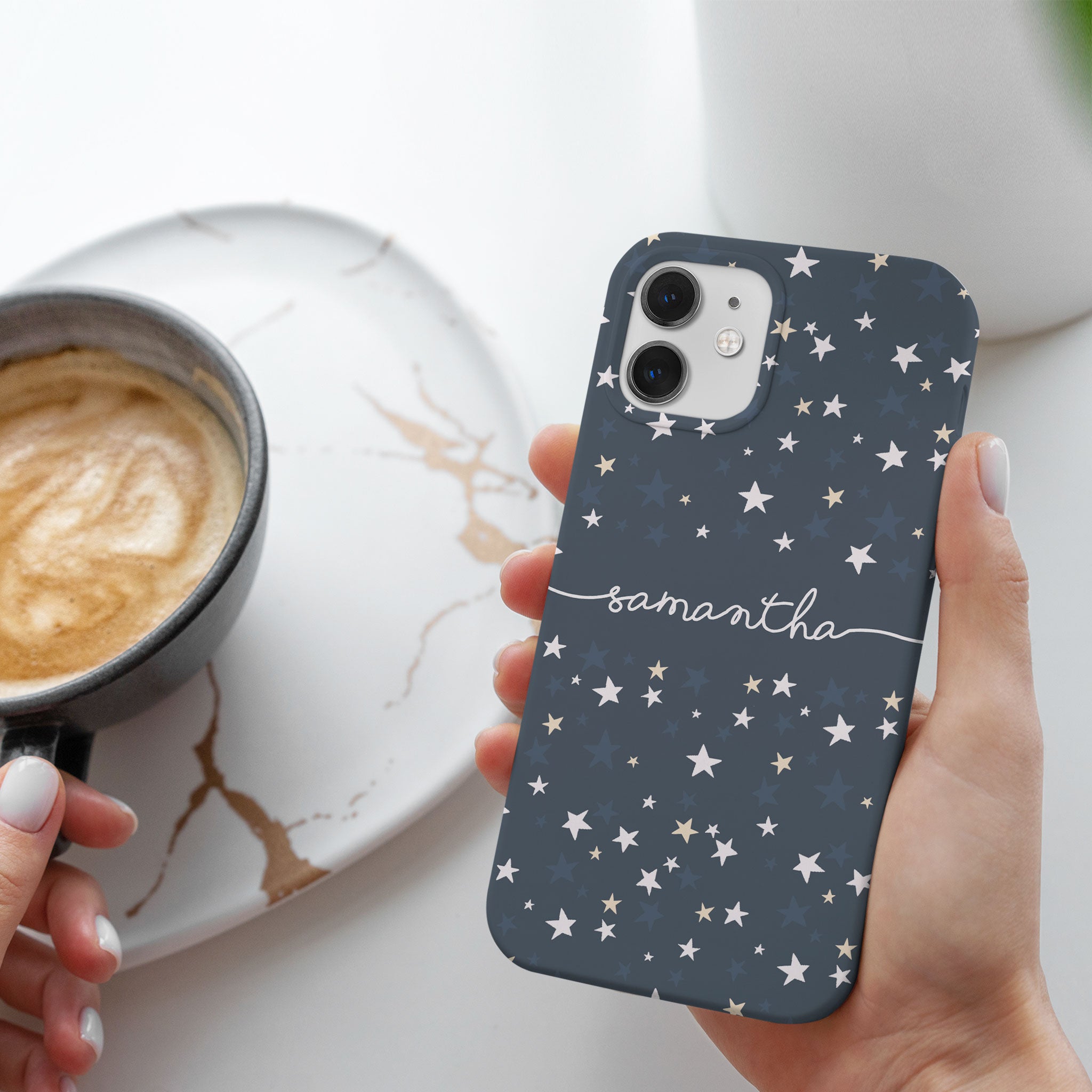 Personalised Hard Phone Case Starry Night Sky Stars