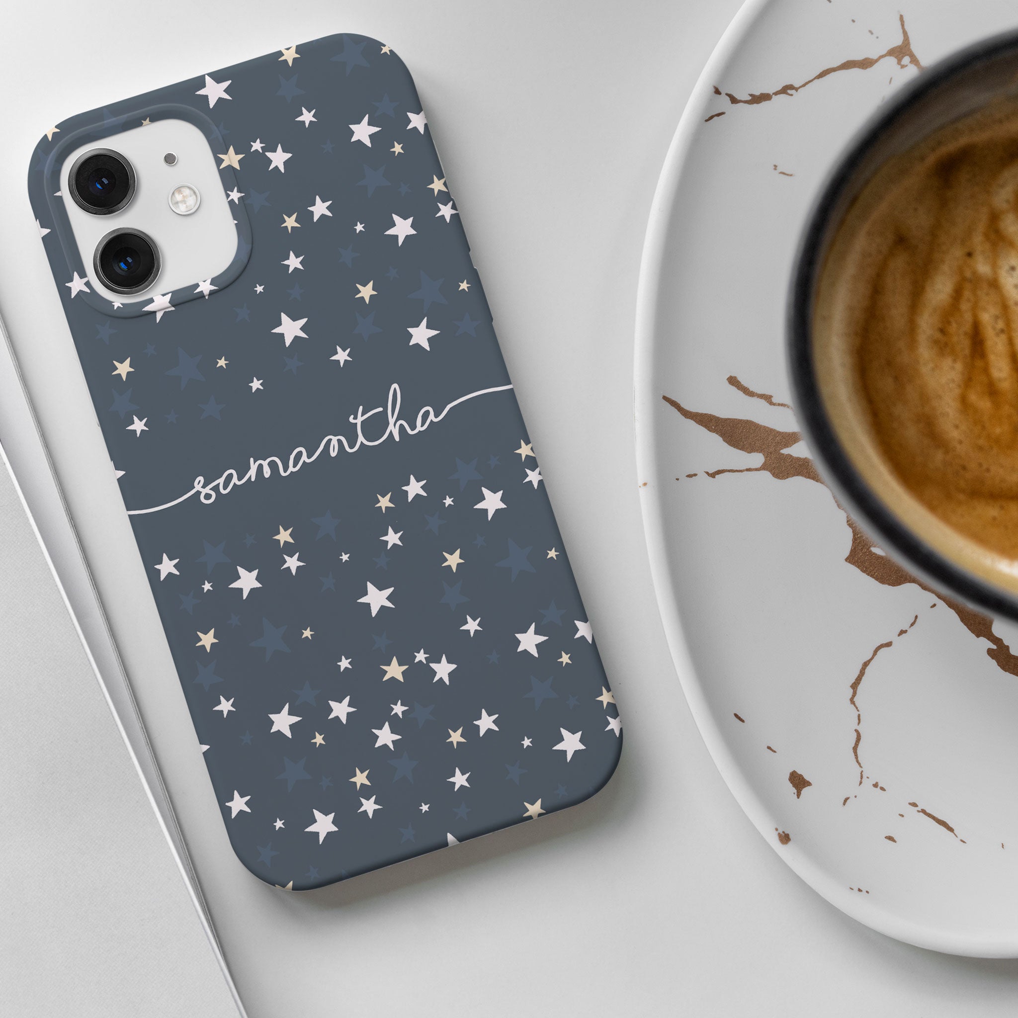 Personalised Hard Phone Case Starry Night Sky Stars