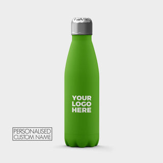 Green Lime 500ml insulated bottle with your logo printed