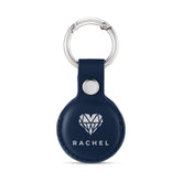 Personalised AirTag Case Keyring Holder Keychain Holder for Air Tag Tracking Device Name Diamond on Blue