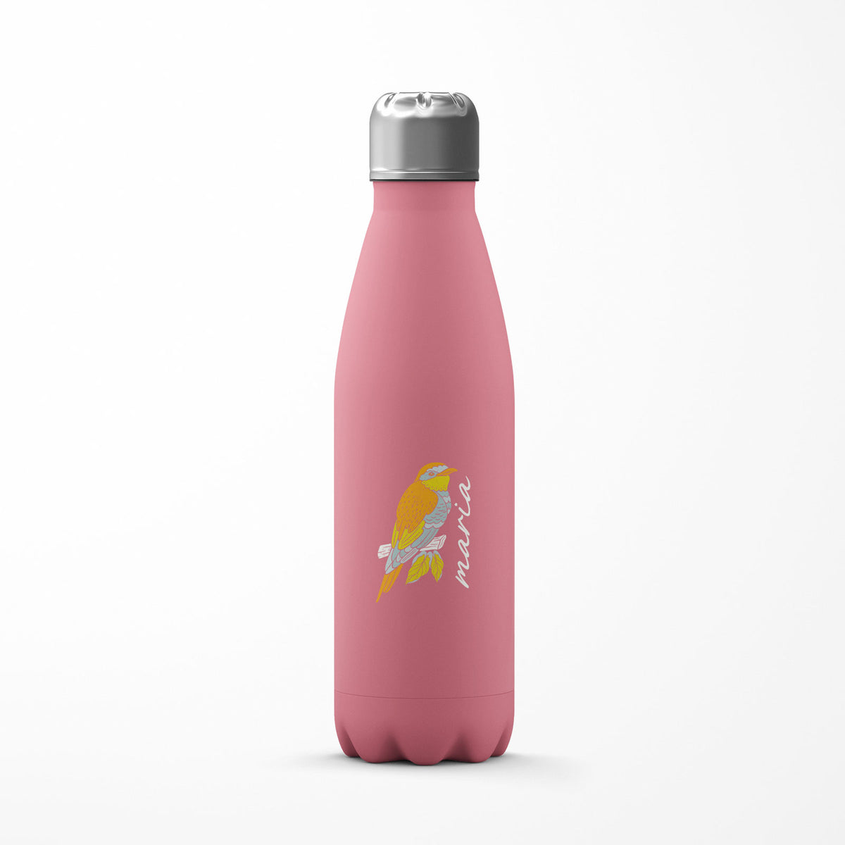 Personalised Water Bottle Exotic Bird
