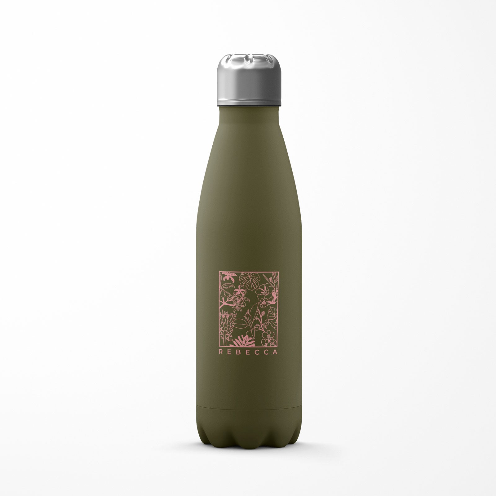 Personalised Water Bottle Tropical Woodland