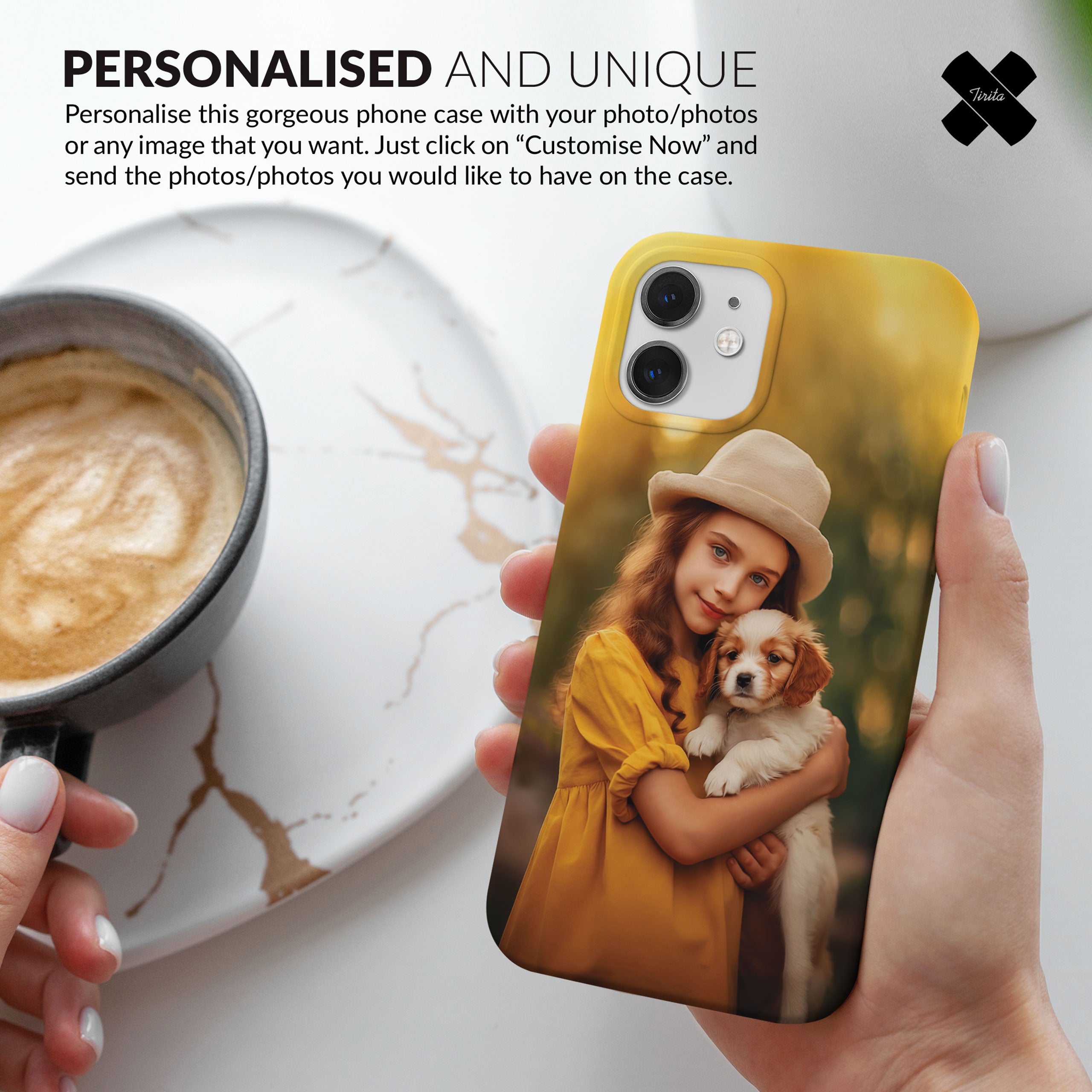 Custom Photo Phone Case, Personalised Picture Image Customized Design Unique Photo Gift - Single Photo