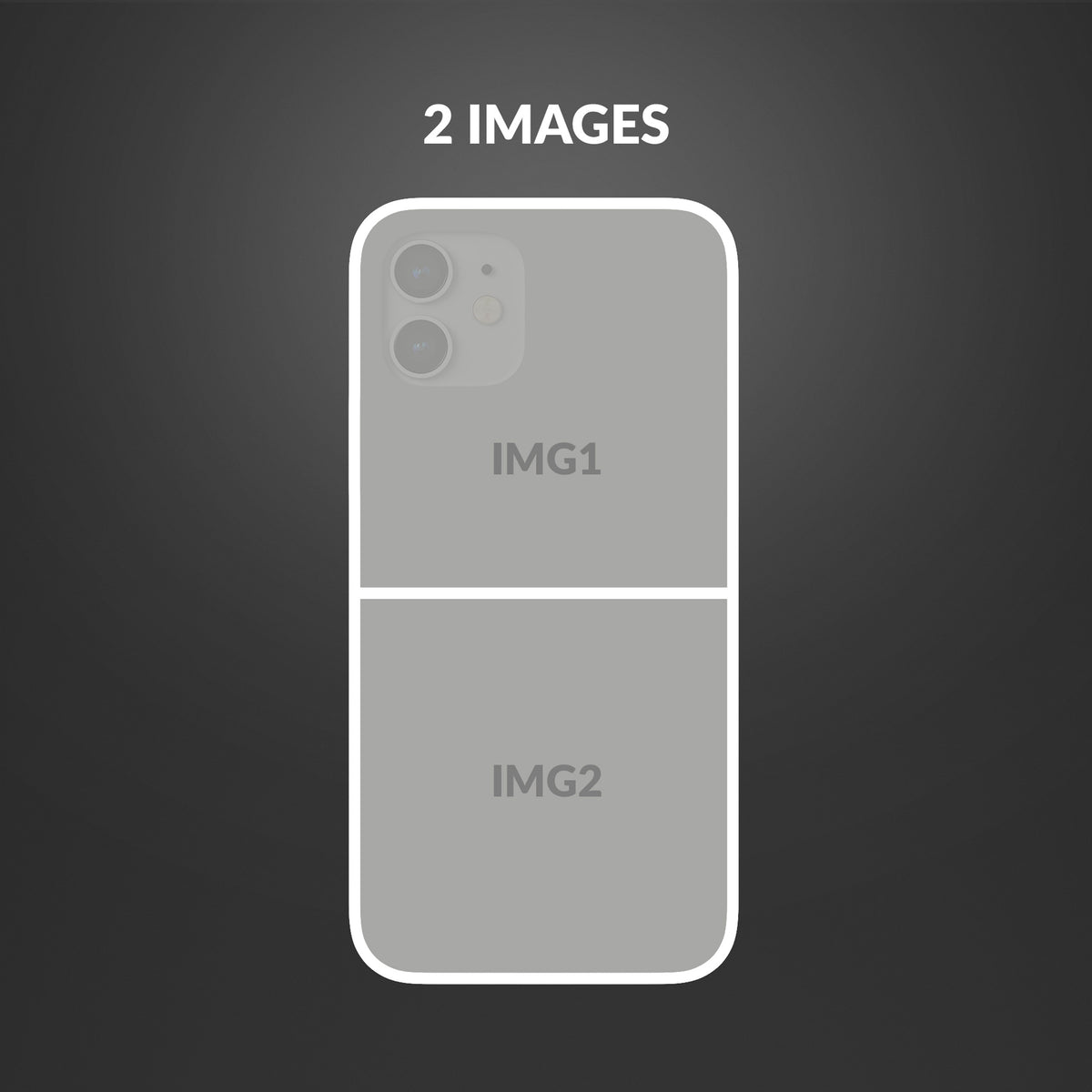 Personalised Custom Photo Hard Phone Case Two Photos