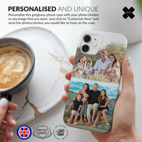 Personalised Custom Photo Hard Phone Case Two Photos