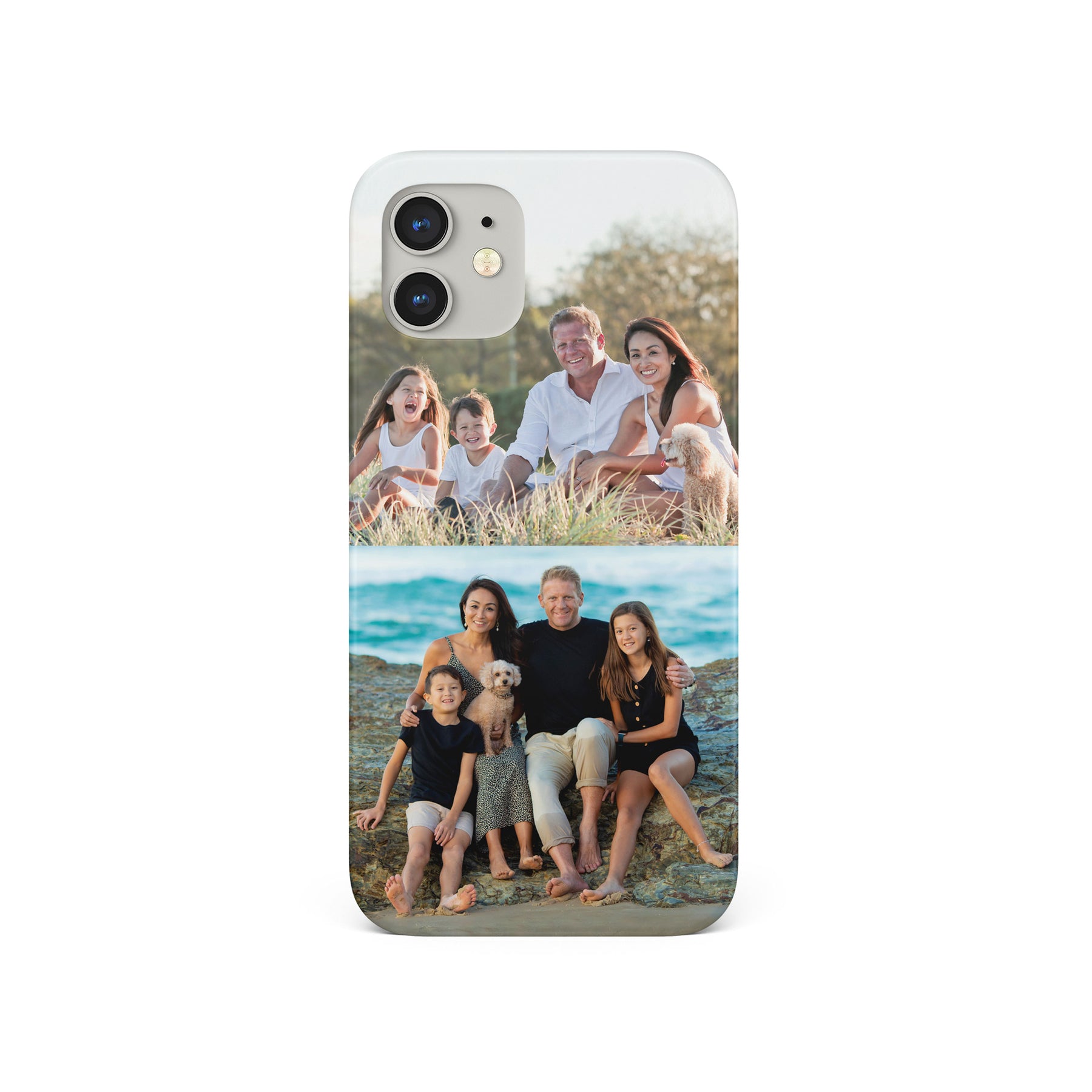 Personalised Custom Photo Hard Phone Case Two Photos