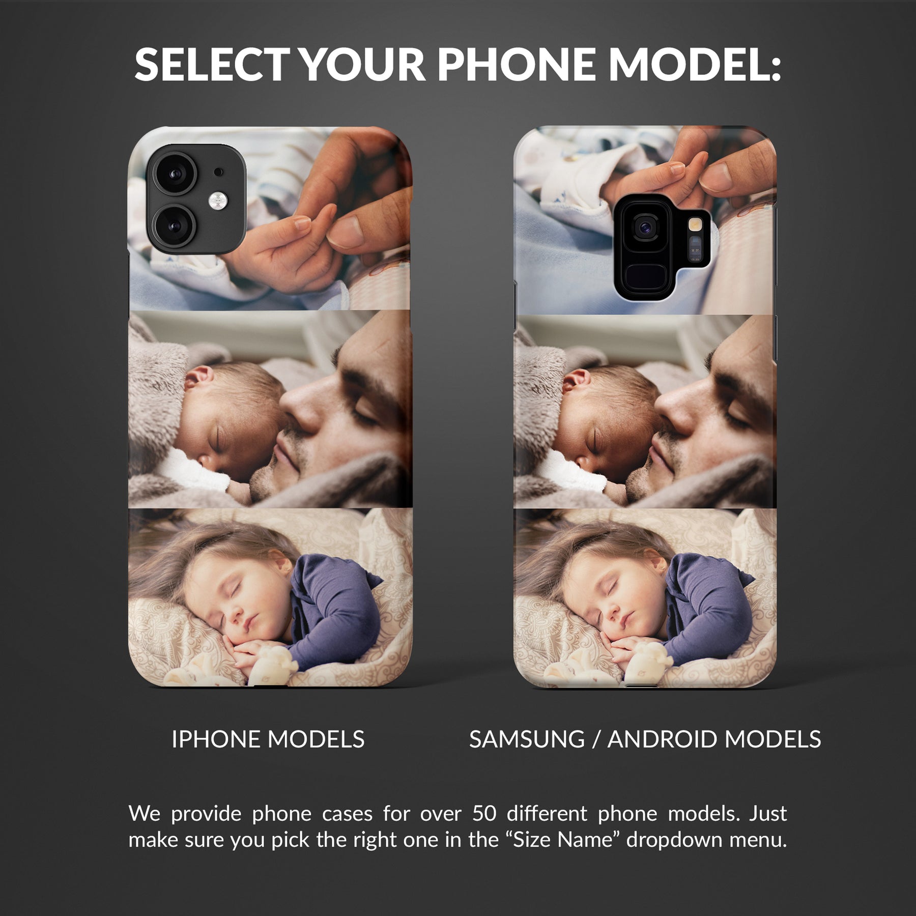 Personalised Custom Photo Hard Phone Case Tree Photos