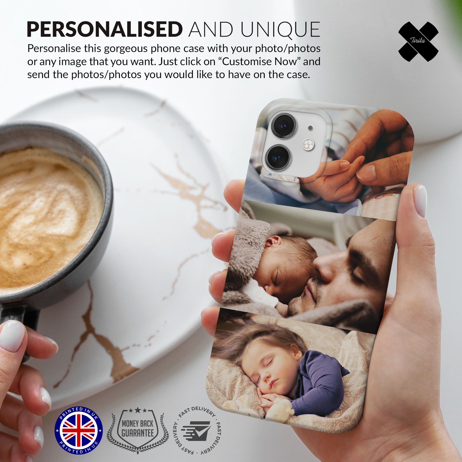 Personalised Custom Photo Hard Phone Case Tree Photos