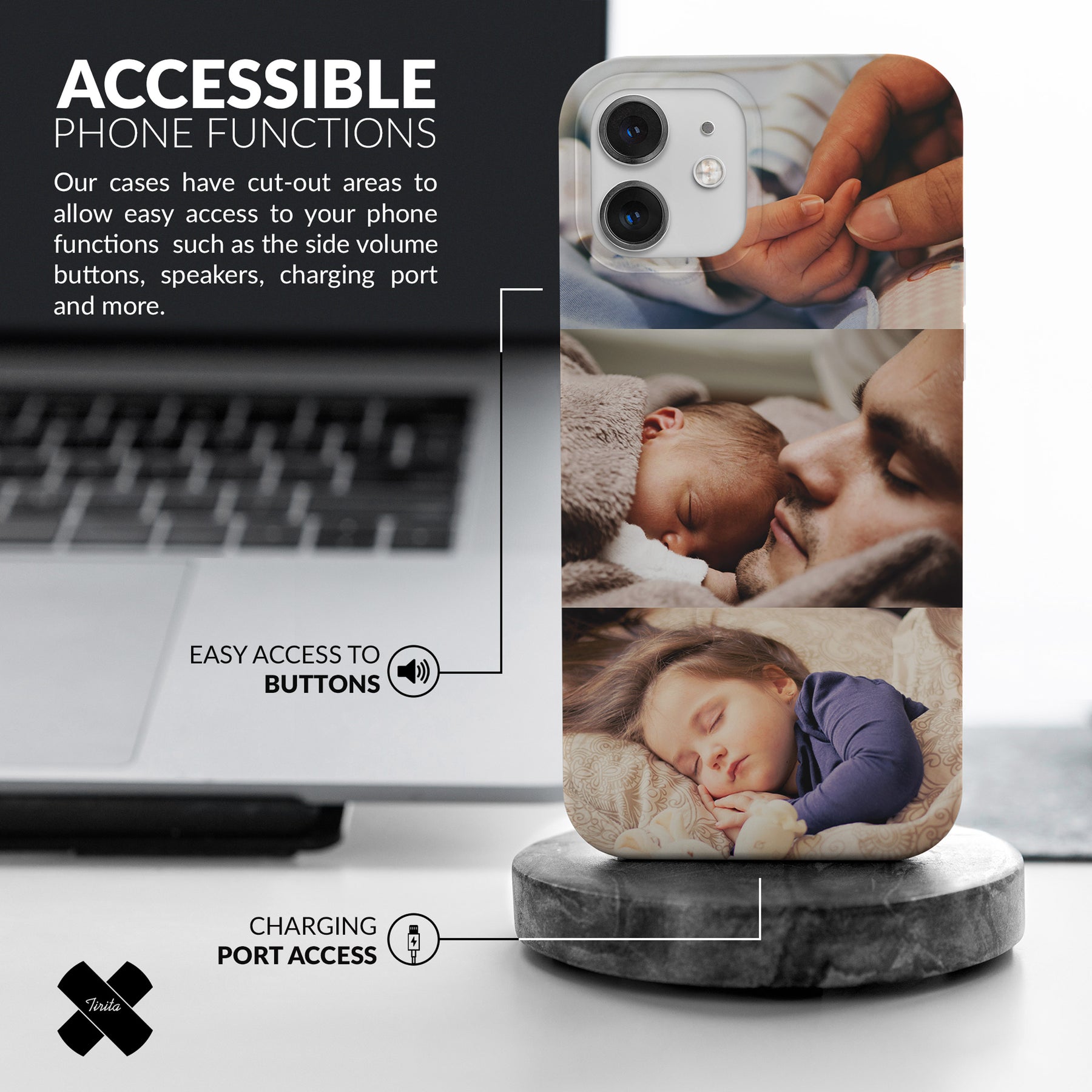 Personalised Custom Photo Hard Phone Case Tree Photos