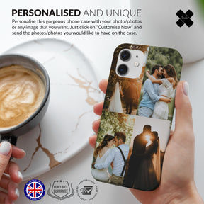 Personalised Custom Photo Hard Phone Case Collage 4 Photos