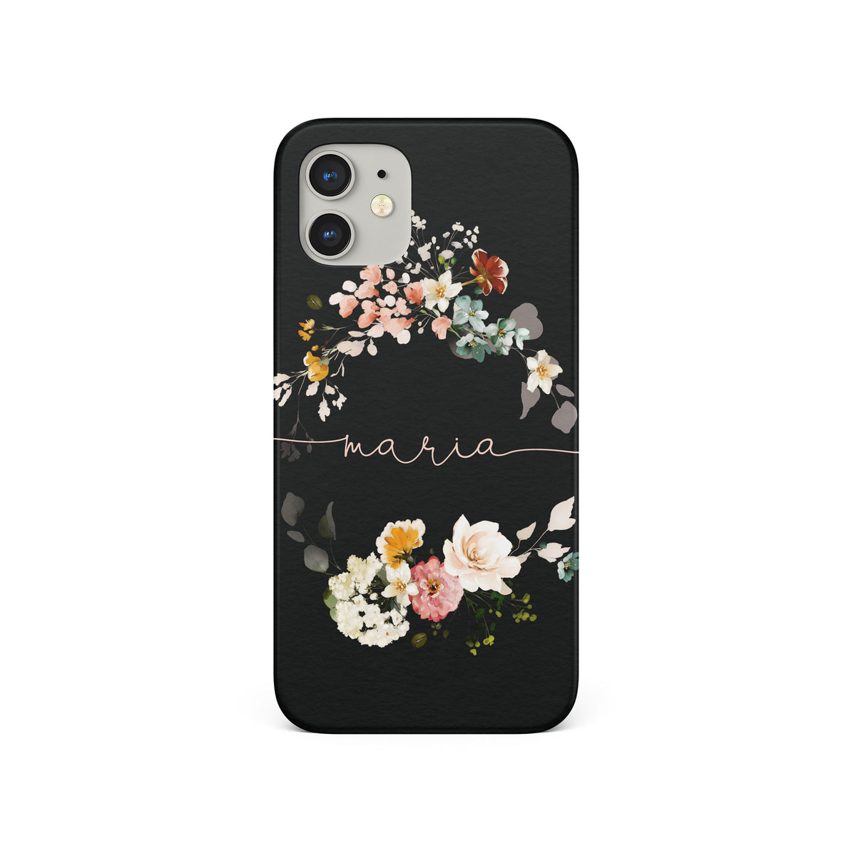 Personalised Hard Phone Case Floral Shabby Chick Roses Spring Whreat