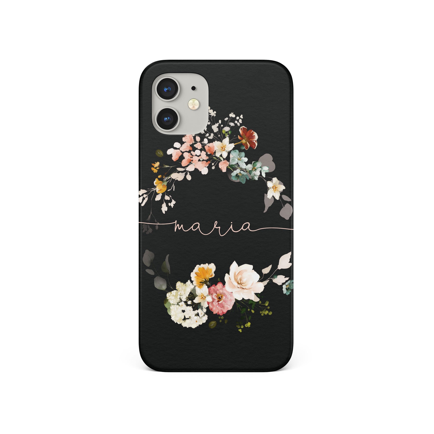 Personalised Hard Phone Case Floral Shabby Chick Roses Spring Whreat