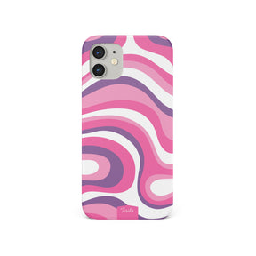 Personalised Hard Phone Case Funky Floral Contemporary Hawaiian