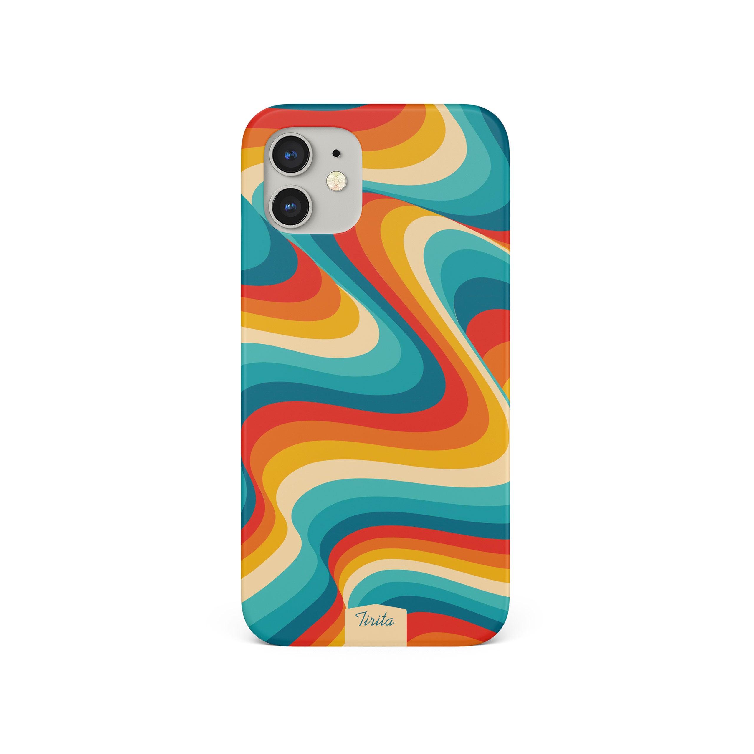 Hard Phone Case Groovy 70s Waves Vintage