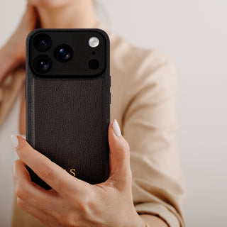 Smart and stylish for every occasion - leather iPhone case in hand
