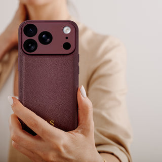 Smart and stylish for every occasion - leather iPhone case in hand