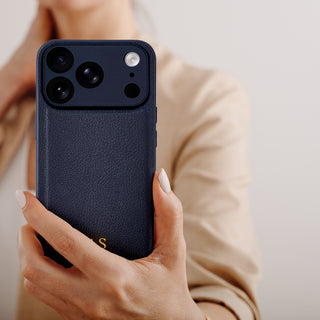 Smart and stylish for every occasion - leather iPhone case in hand