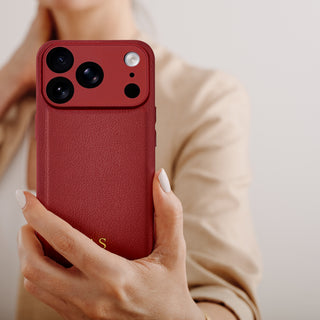 Smart and stylish for every occasion - leather iPhone case in hand