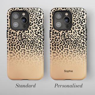 Tough Case MagSafe Golden Leopard, standard or personalised with your name printed on the design