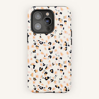 Tough Case MagSafe Peach Leopard, front view
