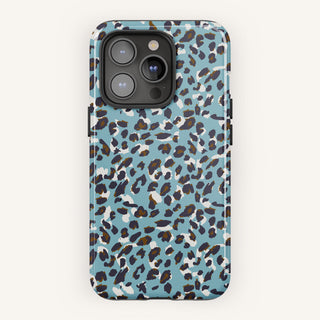 Tough Case MagSafe Blue Leopard, front view