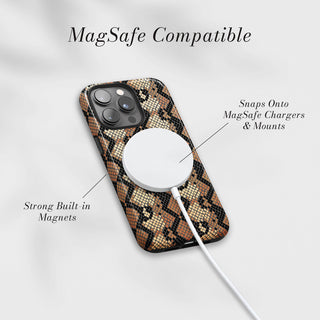 Tough Case MagSafe Python, snaps onto MagSafe chargers and mounts