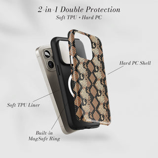 Tough Case MagSafe Python, two layer protection with soft TPU liner and hard PC shell