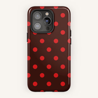 Tough Case MagSafe Scarlet Polka Dots, front view