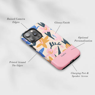 Tough Case MagSafe Lily Pond, raised camera edges, glossy finish and port access