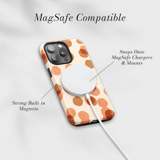 Tough Case MagSafe Clay Confetti, snaps onto MagSafe chargers and mounts