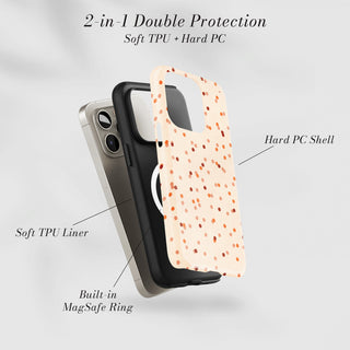 Tough Case MagSafe Spice Speckle, two layer protection with soft TPU liner and hard PC shell