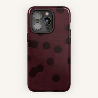 Tough Case MagSafe Aubergine Dots, front view