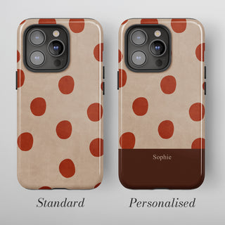 Tough Case MagSafe Brick Dots, standard or personalised with your name on the colour band