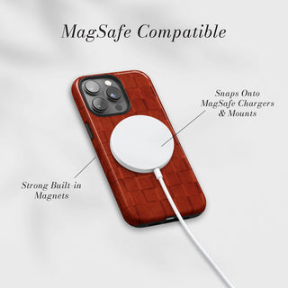 Tough Case MagSafe Ember Tile, snaps onto MagSafe chargers and mounts