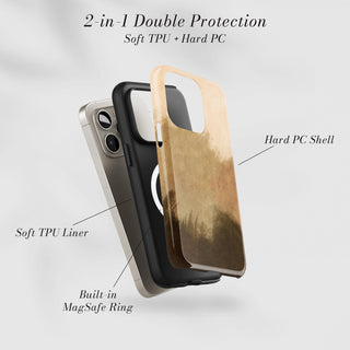 Tough Case MagSafe Moss Haze, two layer protection with soft TPU liner and hard PC shell