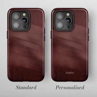 Tough Case MagSafe Merlot Wash, standard or personalised with your name printed on the design