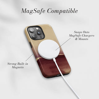 Tough Case MagSafe Wine Horizon, snaps onto MagSafe chargers and mounts