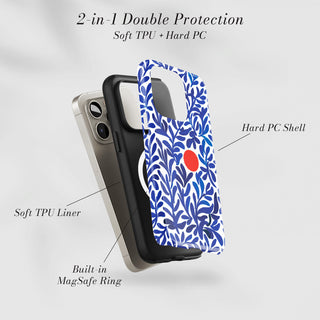 Tough Case MagSafe Cobalt Sun, two layer protection with soft TPU liner and hard PC shell