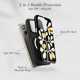 Tough Case MagSafe Lemon Grove, two layer protection with soft TPU liner and hard PC shell