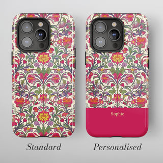 Tough Case MagSafe Berry Trellis, standard or personalised with your name on the colour band