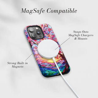Tough Case MagSafe Blossom Window, snaps onto MagSafe chargers and mounts