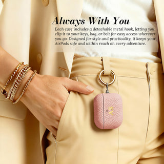 Always with you - clipped to trousers with gold hook