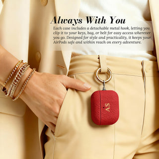 Always with you - clipped to trousers with gold hook