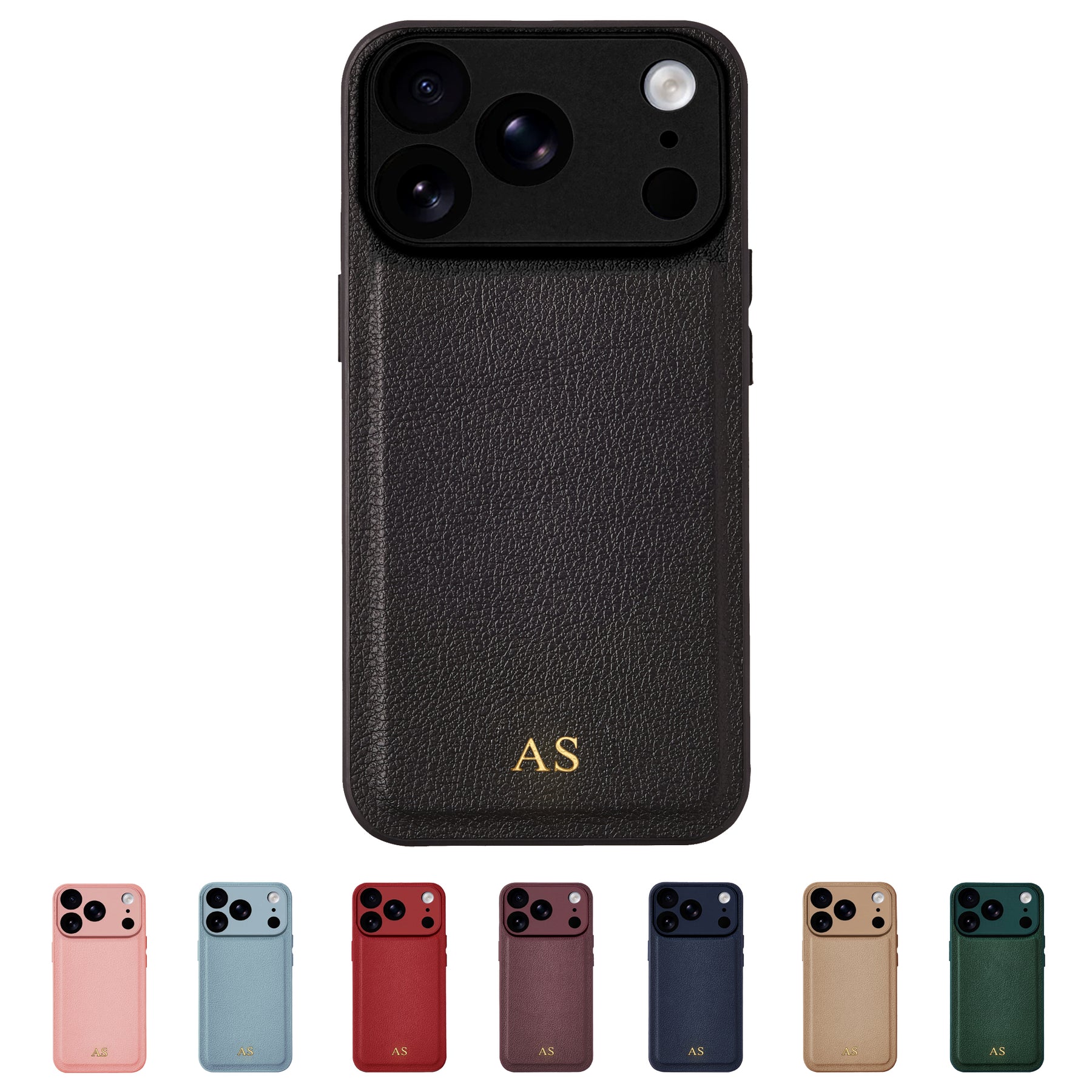 Gold embossed initials - all 8 colours