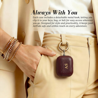 Always with you - clipped to trousers with gold hook