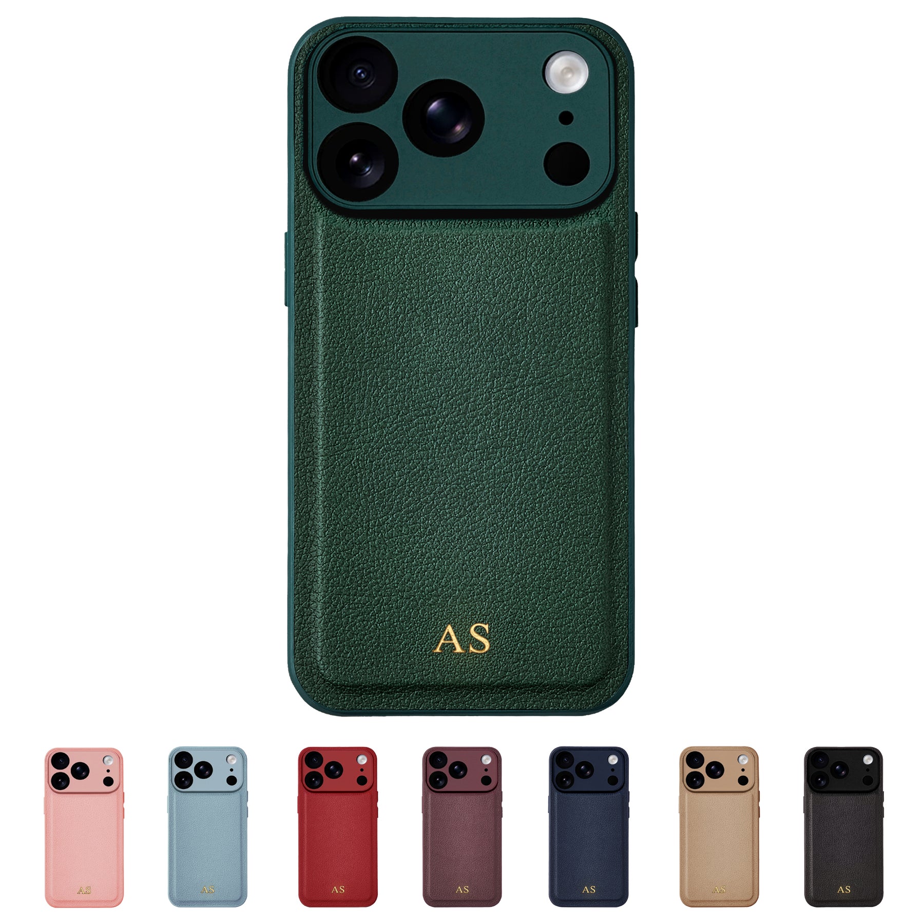 Gold embossed initials - all 8 colours