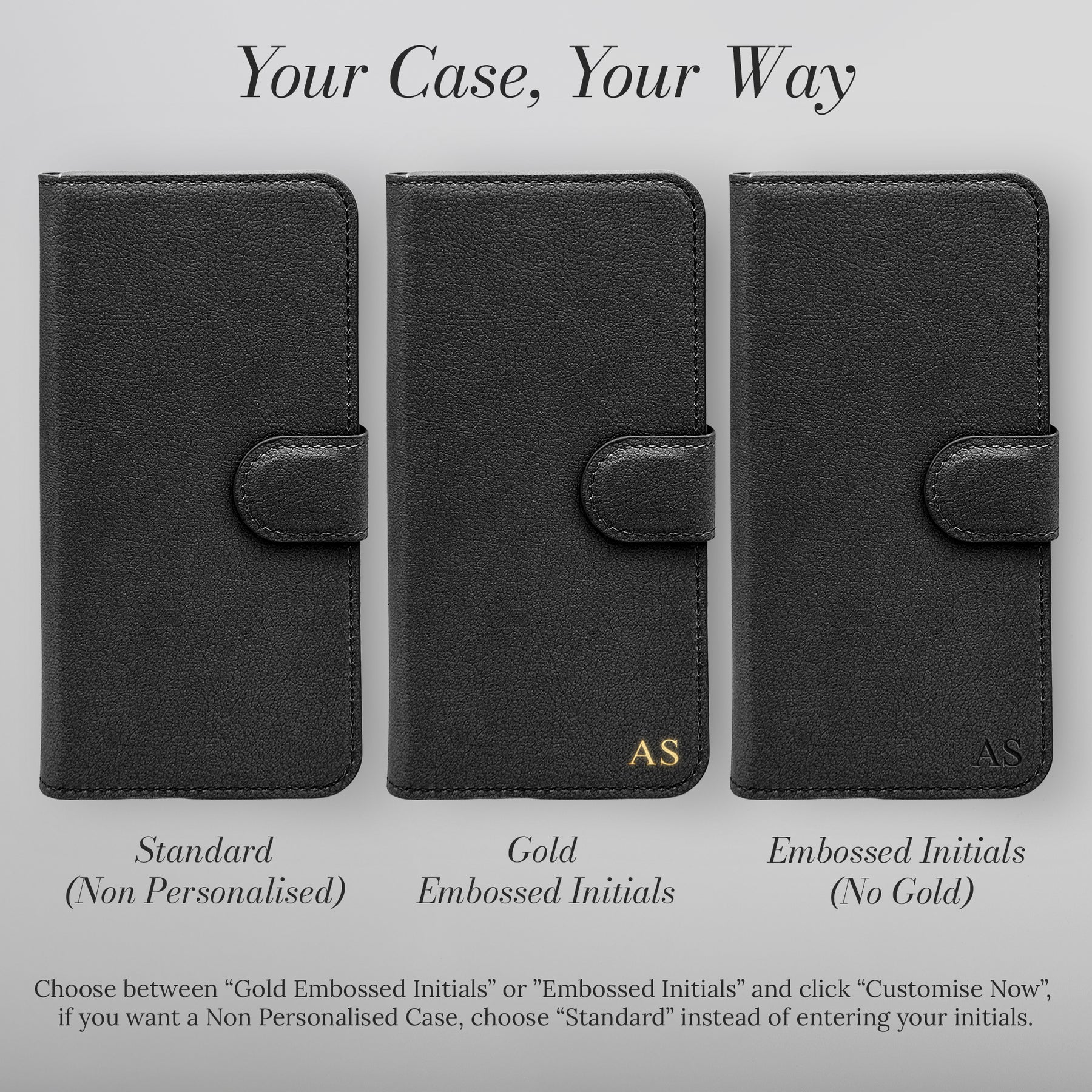 Your case, your way - personalisation options