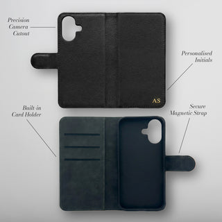 Built-in card holder, secure magnetic strap and precision camera cutout - features